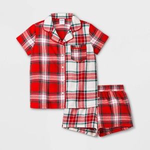 Kids Plaid PJ set size XL 14/16